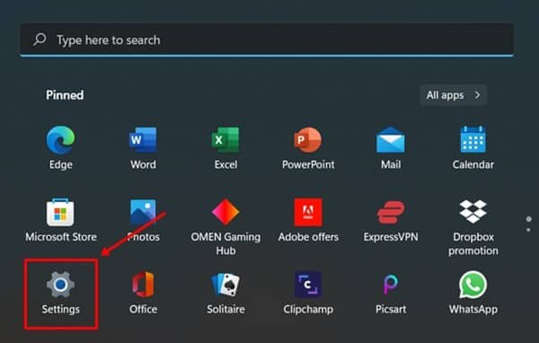 windows 11 settings