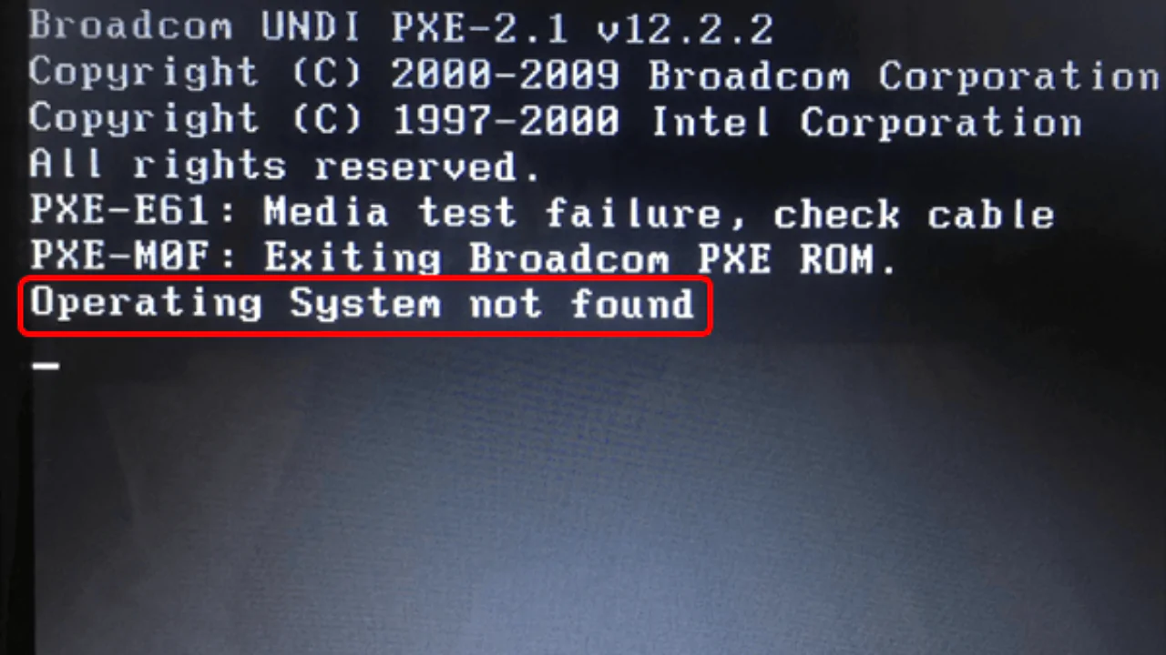 OS NOT FOUND