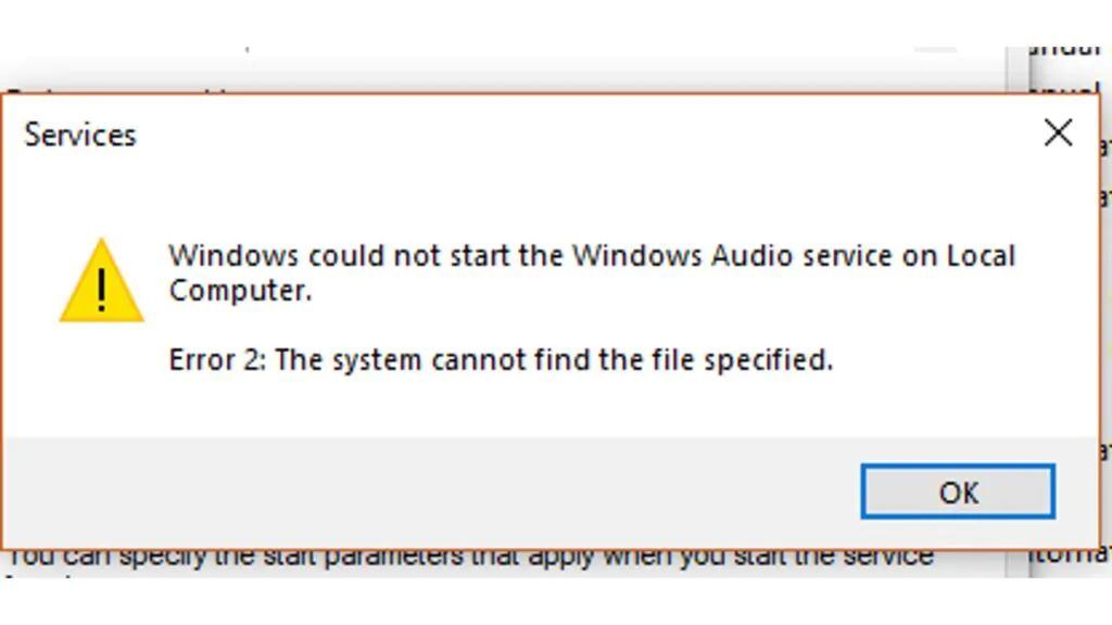 Windows Could Not Start The Windows Audio Service