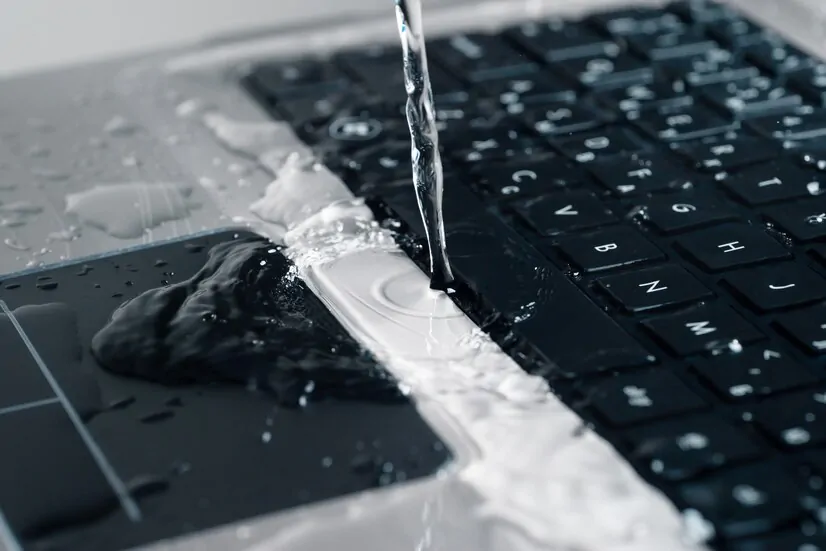 stream water pours laptop keyboard 183270 333