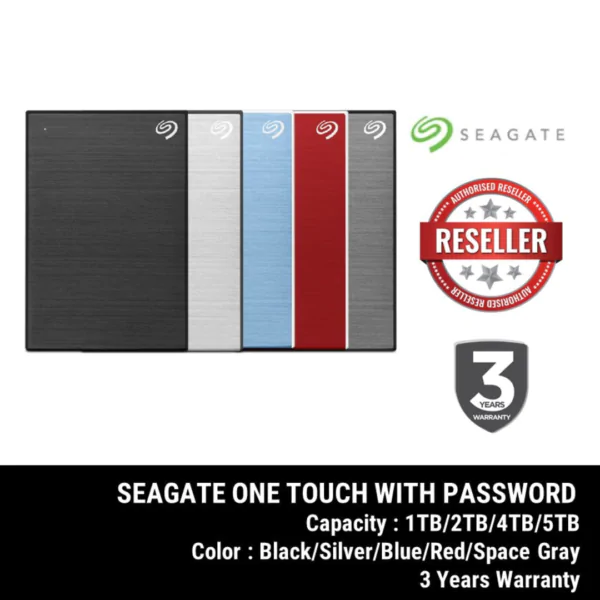 Seagate One Touch With Password External Hardisk