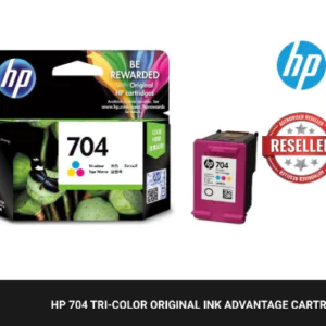 HP 704 Tri-colour Ink Cartridge