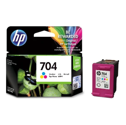 HP 704 Tri-colour Ink Cartridge