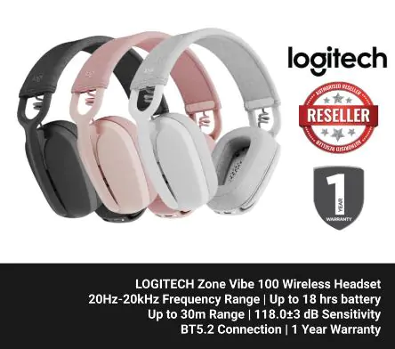 LOGITECH Zone Vibe 100 Wireless Headset