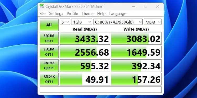 crystaldiskmark benchmark ssd results