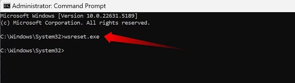 imgi 2 6 resetting the microsoft store cache on windows